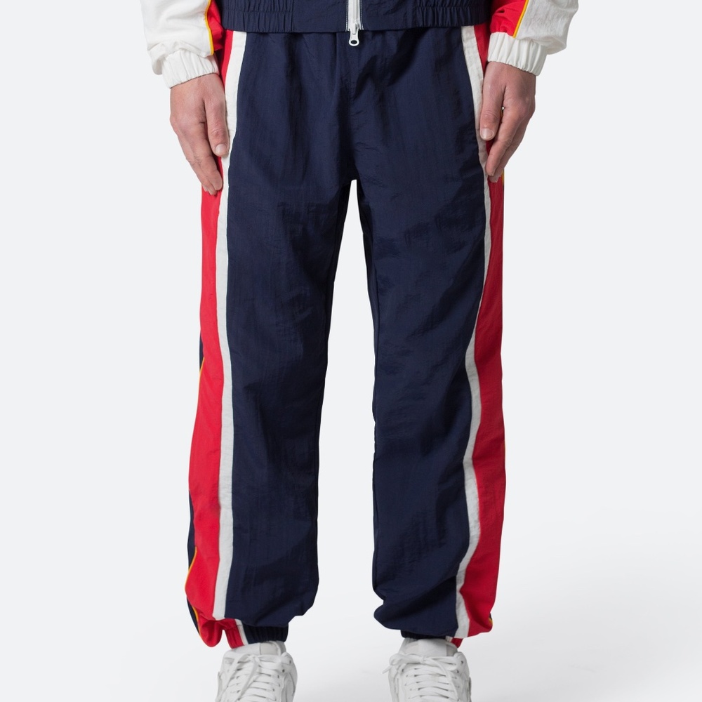mnml Nylon Track Pants - Red/White/Blue Size MRed/White/Blue / M